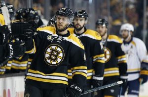 Boston Bruins David Krecji scores game winning goal