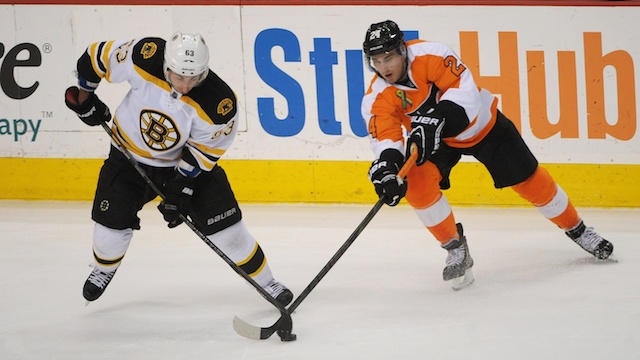 Boston Bruins face Philadelphia Flyers