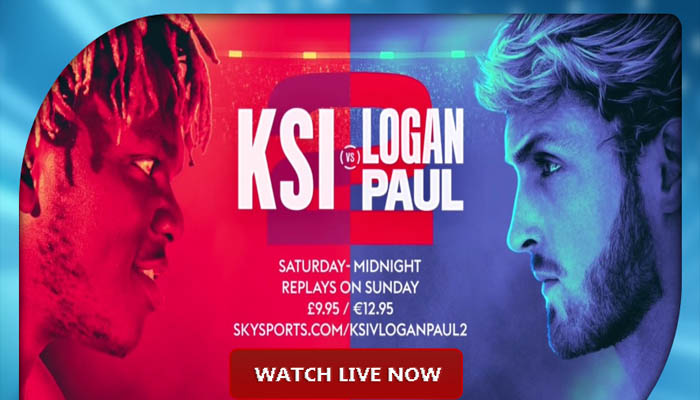 KSI vs Logan Paul 2 Fight online